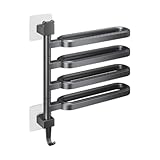 Photo Gallery f fityle portasciugamani girevole portasciugamani supporto da parete portasciugamani girevole multifunzionale stendino per bagno appartamento domestico, nero 36x38 cm Photo Gallery f fityle portasciugamani girevole portasciugamani supporto da parete portasciugamani girevole multifunzionale stendino per bagno appartamento domestico, nero 36x38 cm