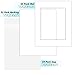Golden State Art, White Pre-Cut 16x20 Picture Mat for 11x14 Photo with White Core Bevel Cut Mattes Sets. Includes High Premier Acid Free Mats & Backing Board & Clear Bags (25 Kit)