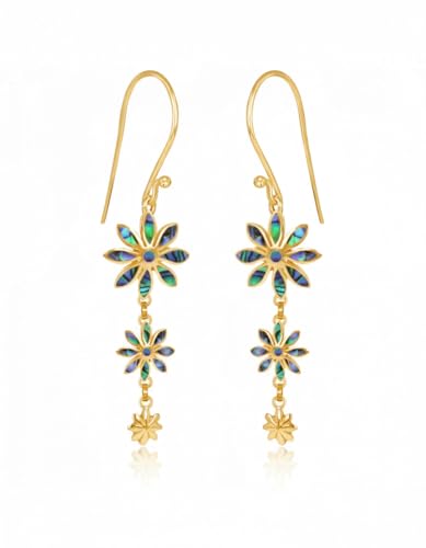 Pendants d'Oreilles Argent Hypoallergénique Nacre AZALÉE Confort