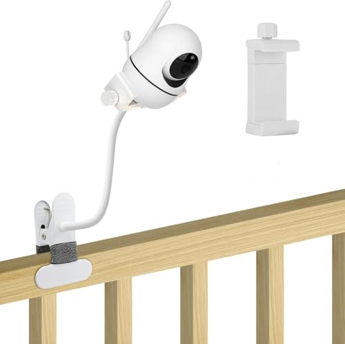 Support pour Moniteur bébé GHB, Support Babyphone Universel pour GHB/Vtech/ieGeek/Phi-Lips Majorité Caméra Bébé, Support Flexible avec Connexion à Vis...