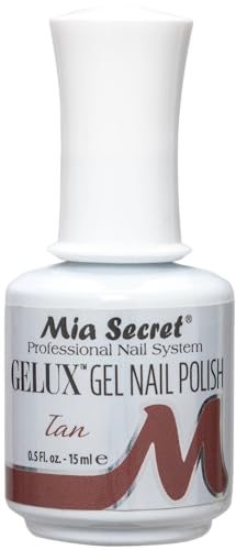 Esmalte en gel Mia Secret Gelux color Tan para lámpara UV