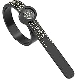 Ring Sizer, Dowsabel Ring Sizer Measuring Tool, Reusable Finger Size Measuring Tape with Magnified G