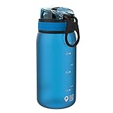 Ion8 Kids Water Bottle, 350 ml/12 oz, Leak Proof, Easy to Open, Secure Lock, Dishwasher Safe, BPA Free, Carry Handle, Hygienic Flip Cover, Easy Clean, Odour Free, Carbon Neutral, Blue - Image 5