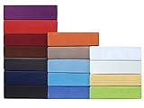 Sanfor-Knit, läuft nicht ein leevitex Topper Spannbettlaken Boxspring Spannbetttuch Bettlaken Jersey in 4 Größen 100% Baumwolle 160g/m² (200 x 220 cm, Anthrazit/Grau)