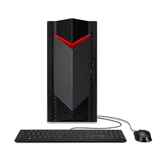 acer Nitro 50 N50-656 Desktop Gaming, Scheda Grafica Nvidia GeForce RTX 5060 8GB GDDR7, Processore Intel Core i5-14400F, RAM 16 GB DDR5, SSD 1 TB M.2 PCIE, Wireless Lan, Windows 11 Home