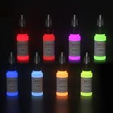 EIPTWH UV Tattoo Ink Set,8 Colors 15ml Fluorecent Ink Color Set for Tattoos,Safety&Vibrant Tattoo Ink for Tattoo Artist Supplies