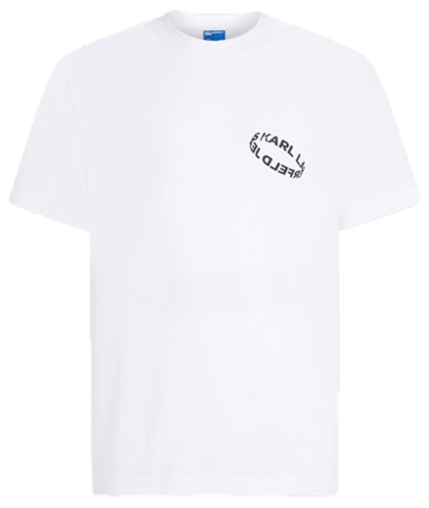 KARL LAGERFELD JEANS Men Regular Multi Ring T-Shirt White M