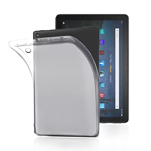 �Ή� Amazon Fire HD 10 2021�N���� �p�̕ی�P�[�X �J�o�[ �\�t�g TPU�ގ� (������) �v���e�N�^�[�J�o�[ �S�ʃN���A �ϏՌ� ���^ �w��h�~ ����~�� �Ή� Fire HD 10 (2021�N���� ��11����)/Fire HD 