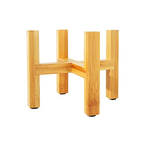 Bestshop - Supporto per piante in legno – Supporto per piante da interno in bambù – Supporto per piante moderno – Supporto per vaso di fiori – Mensole per piante da 12 14 19 25 cm