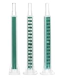 QWORK Static Mixing Nozzle Tip, 50 Pcs Mixing Epoxy Adhesive Applicator Nozzle,Mixer Plastic Resin Mixing Tip for AB Gun 50ml/1.7oz(1:1/1:2Ratio)