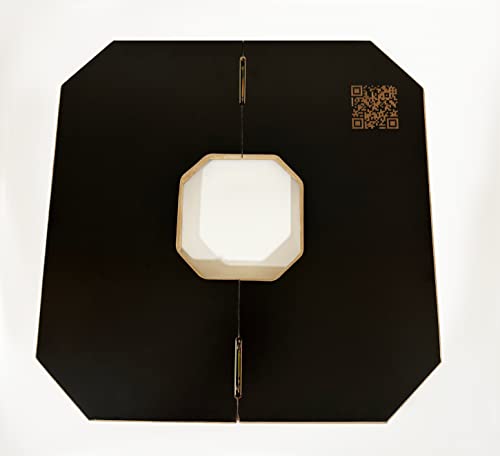 Jackaroo Board Game - Wooden Board Foldable And Open In The Middle - Strategy, Competitive, Fun 2-4 Player Marble And Card Game For All Ages (Black) #TOP2