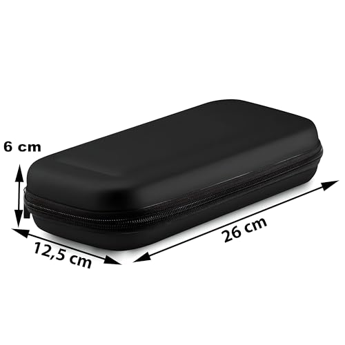 Retoo Funda para Consola, Carcasa Estuche Rígido de Almacenamiento, Compartimentos para Accesorios, Bolsa Protectora para Transporte, 23cm x 123cm x 5cm, Negro - imagen 8