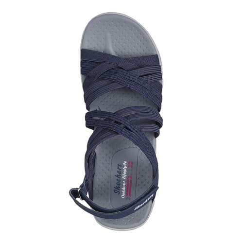 Skechers Skechers Women's, Reggae Cup - Simply Biased Sandal, 9, Navy