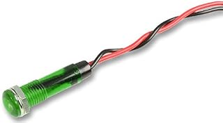 Multicomp PPOP-120G - Indicador LED con cable, 5 mm, 12 V, color verde