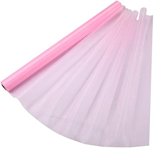 29cm x 25m Baby Blue Roll of Organza Sheer Fabric - Elegant Decorative Cloth for Wedding Chair Bows, Table Runners, Party Favours - Crafting Supplies for Ribbons, Dress Accents and Bags