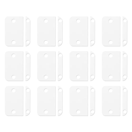 Sinbana 12pz Adesivi di Ricambio per Sensore Contatto Allarme (2a Generazione), Cuscinetti Adesivi Sensore Contatto Porte Bifacciali Pretagliati per Sistemi Allarme Porte/Finestre