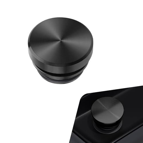 Zikefest Cigarette Lighter Plug Cover, Dustproof & Waterproof Car Cigarette Lighter Socket Cover Cap, Aluminum Auto Cigarette Lighter Plug Replacement Parts (Black)