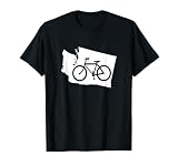 Washington Mountain Biking Shirt - Pacific NW State Bike Tee T-Shirt