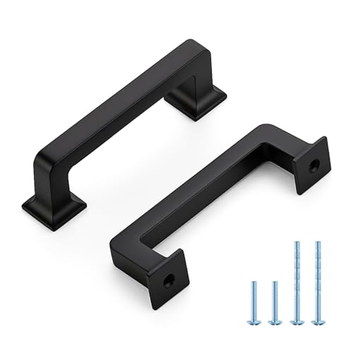 HOME EDIT Matte Black Cabinet Handles Zinc Pulls 3 Inch 30 Pack