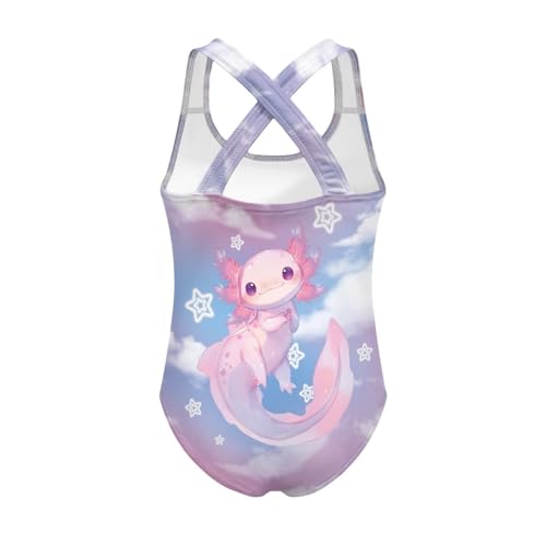 Image of Girls One Piece Swimsuit Teens Cross Back Summer Beach Wear for 5-14Y