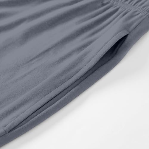 ChicCrate Sweatpants for Men Lightweight Baggy Stretch Drawstring Elastic Waist Pants Work Solid Trousers with Pocket4