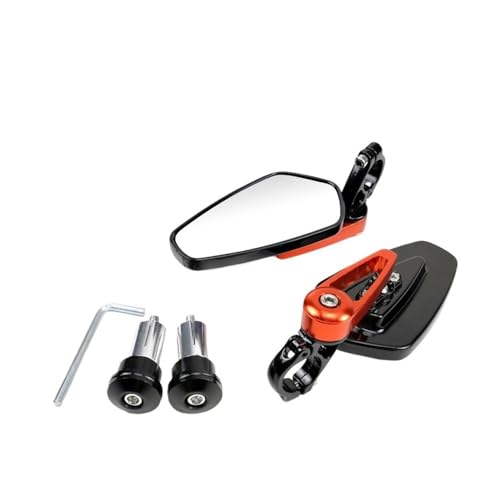 Retrovisor moto 22mm con visión amplia angular y ajuste de manillar 6