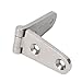 Natudeco 1 Pair Heavy Duty Strap Hinge Outdoor Industrial Strap Hinges 316 Stainless Steel Marine Boat Home Hardware with Holes for Door Gate Shed Barn Furniture (2 Holes: 103x27mm/4.06x1.06in)