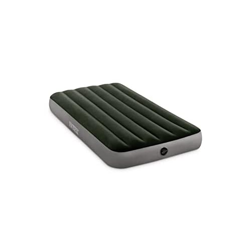 Intex 64107E Dura-Beam Standard Prestige Air Mattress: Fiber-Tech – Twin Size – 10in Bed Height – 300lb Weight Capacity – Pump Sold Separately