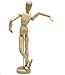 HSOMiD 12'' Artists Wooden Manikin Jointed Mannequin Perfect for Home Decoration / Drawing The Human Figure (A)