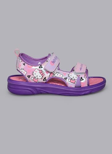 Image of Kidsville Official Hello Kitty Printed Sandals for Girls, Lightweight sole, Waterproof, Comfortable Indoor and Outdoor Footwear for Kids