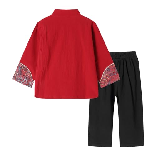 Image of LittleSpring Kids Chinese New Year Clothing Tang Suit 2-8 Years