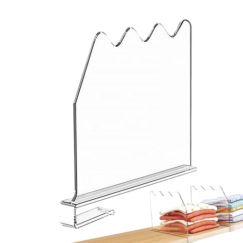 Closet Dividers For Shelves - Nonslip Separators Bookshelf Partition For Organization,Multifunctional Organizer Cabinet Dividers For Living Room, Bedroom, Kitchen