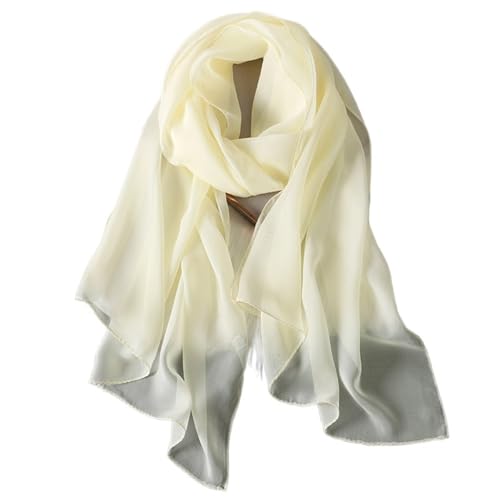 Hijab en soie véritable couleur unie, enveloppes féminines fluides et douces