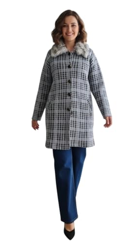 Image of Aarika Womens Winter Wear Grey Colour Abstract Woolen Cardigan