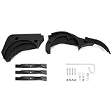Kojem 54" Lawn Mower Grass Mulching Attachment with Lawn Mower Blades Compatible with John Deere 54C & 54D & 54X Replacement for BM20827 M128485 M144196 TCU15881