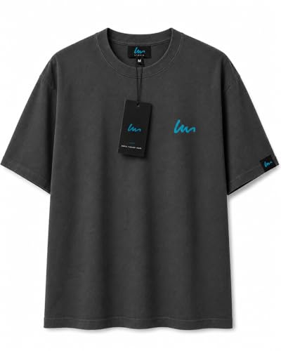 Image of Oversized T-Shirt for Men and Women, Black, White, and Charcoal Grey Colour, Cotton, Drop Shoulder Baggy Fit