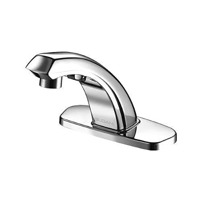 Sloan 3365013 NA Optima ETF-880 Sensor Activated Electronic Hand Washing Faucet with Metal Throat Plate, for Tempered or HotCold Water Operation with