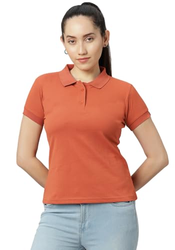 Wear Your Opinion Womens Polo Collar Neck T-Shirt Top (Design: Solid)