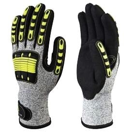 DELTA PLUS Safety Gloves Impact Resistant Gloves | Double Nitrile Coated on palm Gloves | TPR reinforcement on back and fingertips | Pack 1 Pair (Large, Imact Resistant Gloves) (B0CZ9MTVBL) Amazon Price History, Amazon Price Tracker