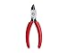 Jonard DIABVNOTCH Crushing and Slitting Diagonal Plier with Red Handle, 6-3/16