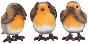 Nemesis Now Three Wise Robins 8cm Figurine, Brown