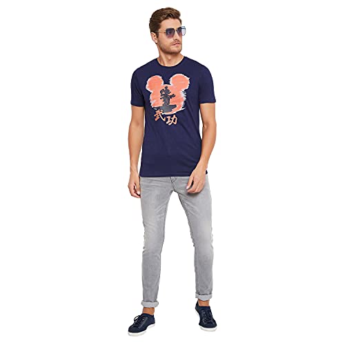 Image of Men's Regular Fit Round Neck Short Sleeves Knitted T-Shirt