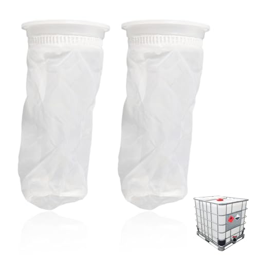 2 Stück IBC Filter Regenwasserfilter IBC Deckelfilter IBC Tank Zubehör Abdeckung Filter Filters aus Nylon für Regenwassertank und Container Filters Regenwasser Abwaschbar Ersatzfilter Feinfiltration