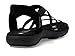 Skechers Women's Reggae Slim-Stretch Flex Hands Free Slip-ins Sandal, Black/Black, 8