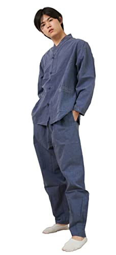 ILLANG Unisex Hanbok Set, Korea Traditional Clothing, Casual Hanbok for Yoga and Meditation, Temple Clothes (LIGHT BLUE, 3XL)