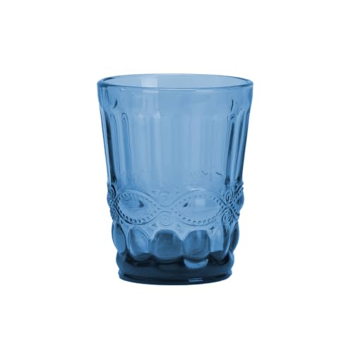 Garcia de Pou 6 Unidades - Vasos 'Vintage' 250 Ml Ø8X10 Cm Azul Cristal