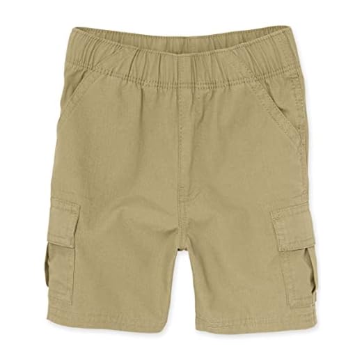 The Children's Place Bermuda cargo para bebês meninos, Linho único, 5 Anos