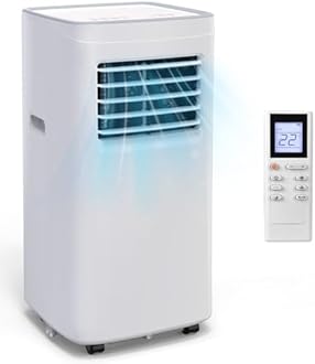 Portable Air Conditioners,8500 BTU portable ac up to 360 Sq,3 IN 1 with Remote Control,Sleep Mode, Windows kit,White