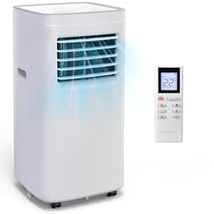 Portable Air Conditioners,8500 BTU portable ac up to 360 Sq,3 IN 1 with Remote Control,Sleep Mode, Windows kit,White