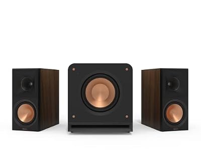 Klipsch 2.1 Walnut System - Model RP-600M II, RP-1000SW